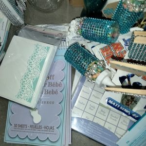 Baby shower  decor games books ect